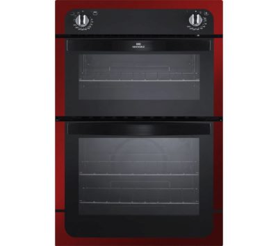 NEW WORLD  NW901DO Electric Double Oven - Black & Red